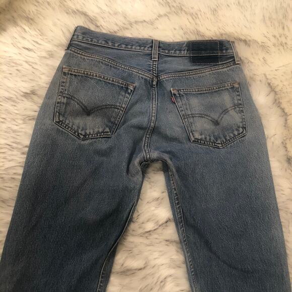 Vintage Mens Blue Levi’s 501xx 501 33x36 Straight Leg Classic Fit Jeans - Picture 7 of 15